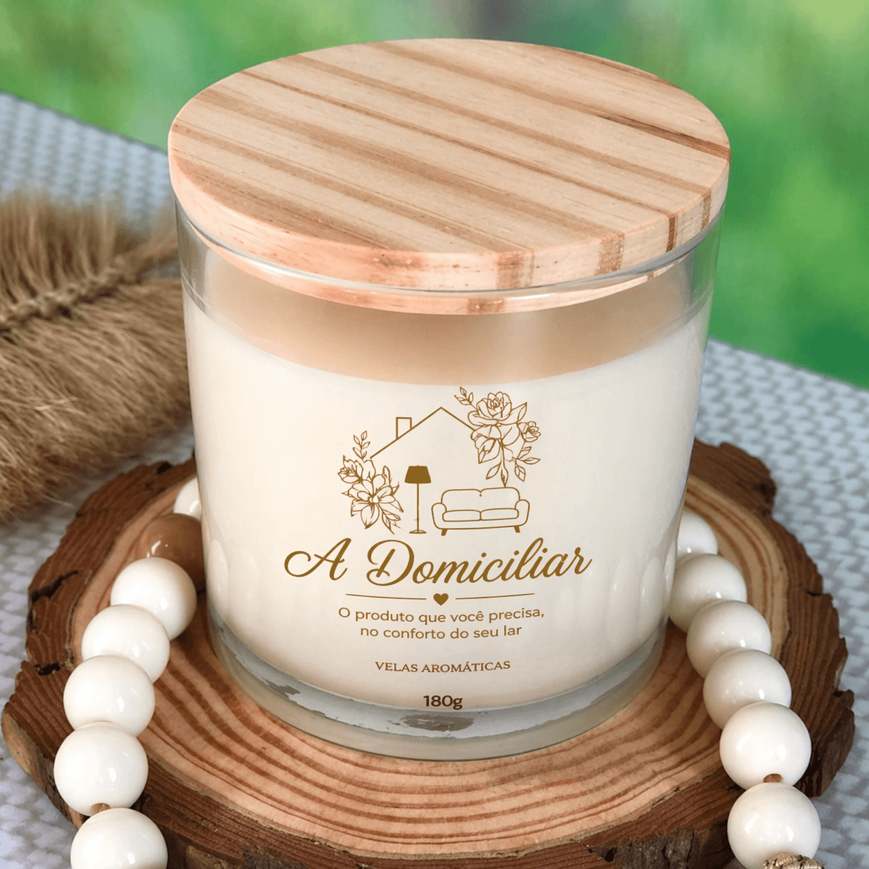 Vela aromática A Domiciliar com tampa