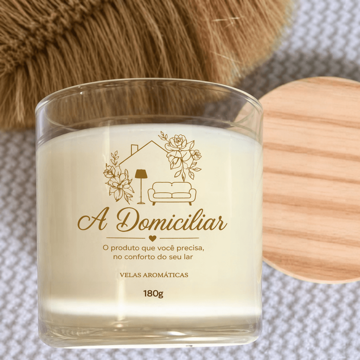 Vela aromática A Domiciliar aberta
